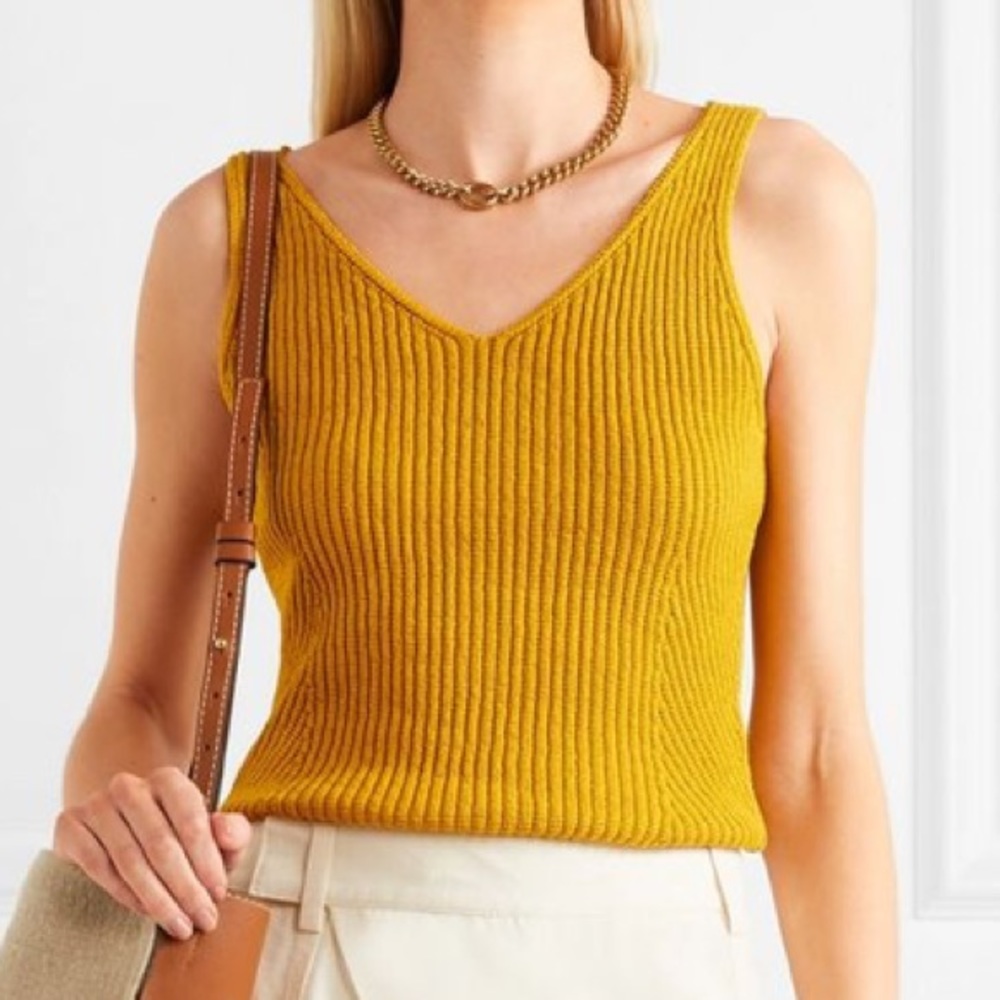 Vince ribbed cotton tank NWT